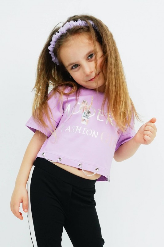 Modern Girl Crop Lila